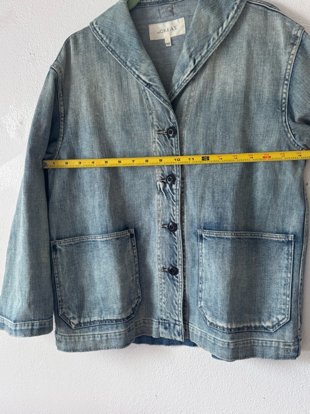 The Great Shawl Collar Sailor Deck Jacket in Charter Wash SZ 1 (small) - Picture 13 of 16